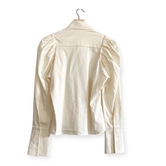 Divine Heritage Puff Sleeve Button Down Blouse, Size XS, New without tag - Picture 4 of 15